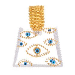 Evil Eye Beaded Bag Acrylic Clutch Bag-0 width=100 