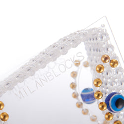 Evil Eye Beaded Bag Acrylic Clutch Bag-3 width=100 