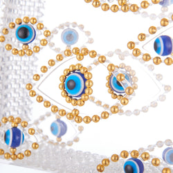 Evil Eye Beaded Bag Acrylic Clutch Bag-4 width=100 