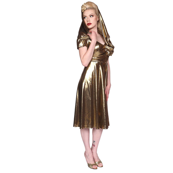 "Formosa" Noir Hood Dress