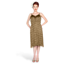 "Leander" 1950s Style Fringe Dress width=100 