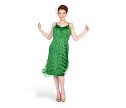 "Leander" 1950s Style Fringe Dress width=100 