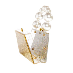 Forever Love Glitter Top Handle Acrylic Clutch-4 width=100 
