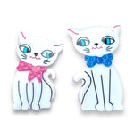 Hank & Hope Howard 2 Piece MCM Cats Brooch Set by Lipstick & Chrome-0