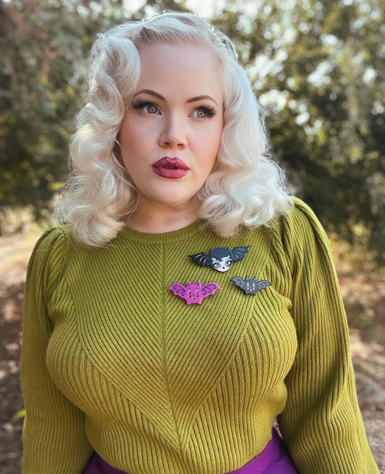 Lily the Vamp Brooch by Miss Fluff x Lipstick & Chrome-4