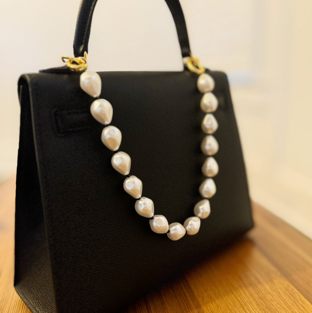 Pearl And Bead Bag Charm-0