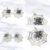 "Molly" Spiderweb Earrings width=100 