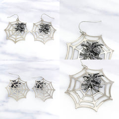 "Molly" Spiderweb Earrings
