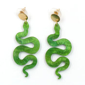 "Maeve" Snake Earrings width=100 