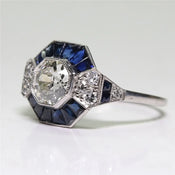 "Maivelle" Art Deco Ring width=100 