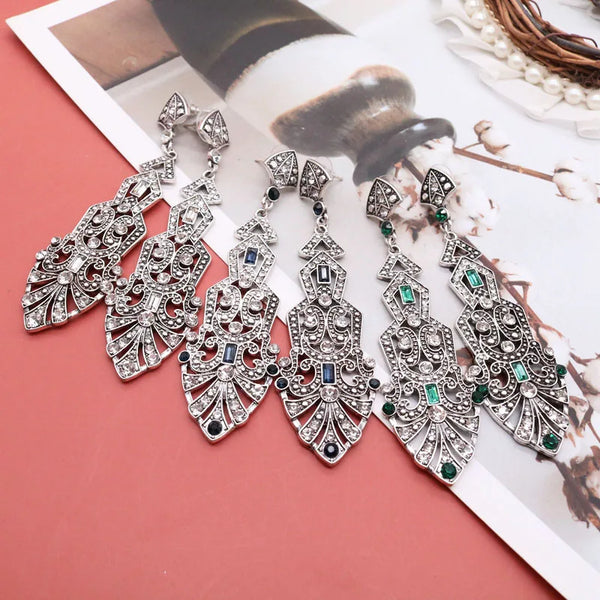 "Eclisette" Art Deco Statement Earrings