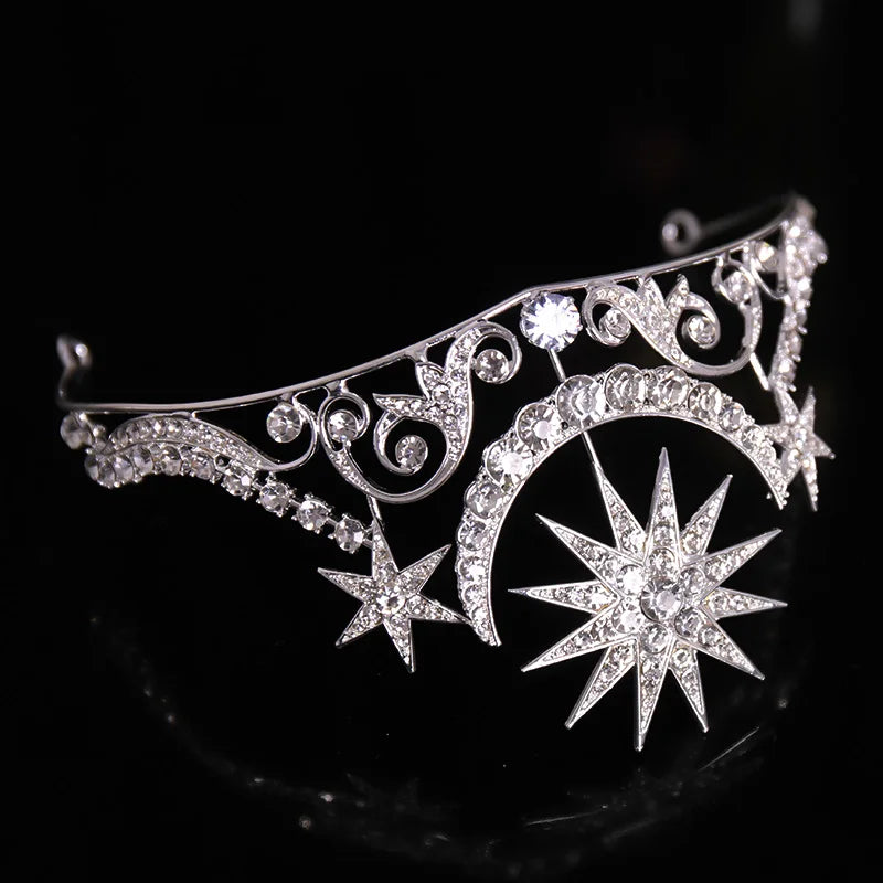 "Minette" Gold Silver Tiara