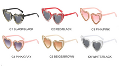"Wynora" Heart Sunglasses