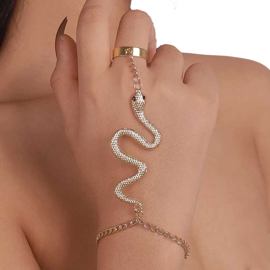 "Vera" Snake Bracelet and Ring