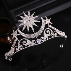 "Minette" Gold Silver Tiara
