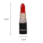 "Gildrienne" Enamel Lipstick Brooch width=100 