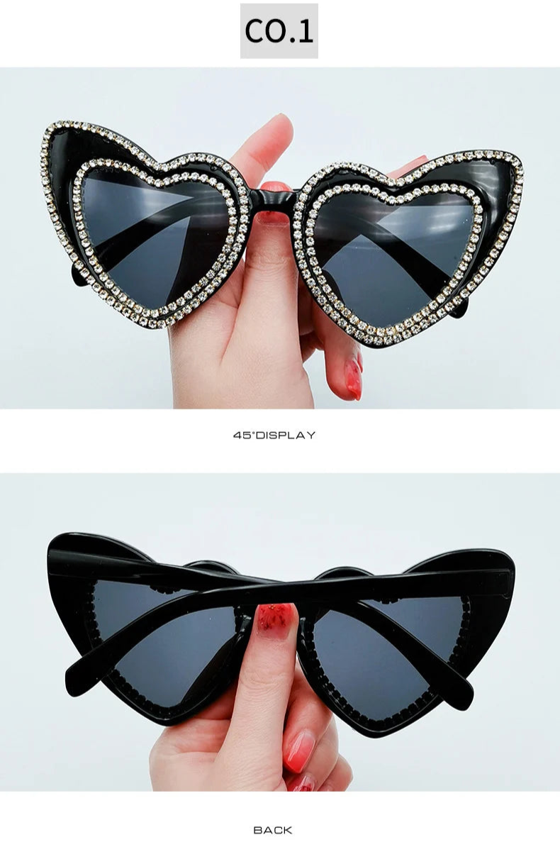 "Wynora" Heart Sunglasses
