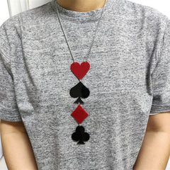 "Nicostrata" Poker Pendant Necklace