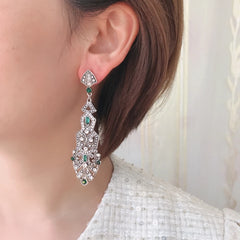 "Eclisette" Art Deco Statement Earrings