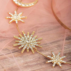 "Diana" Golden Stary Moons Crown