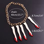 "Odilia" Legs Pendant Necklace width=100 