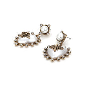 "Yaxinara" Pearl Bee Earrings width=100 
