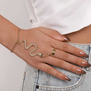 "Vera" Snake Bracelet and Ring
