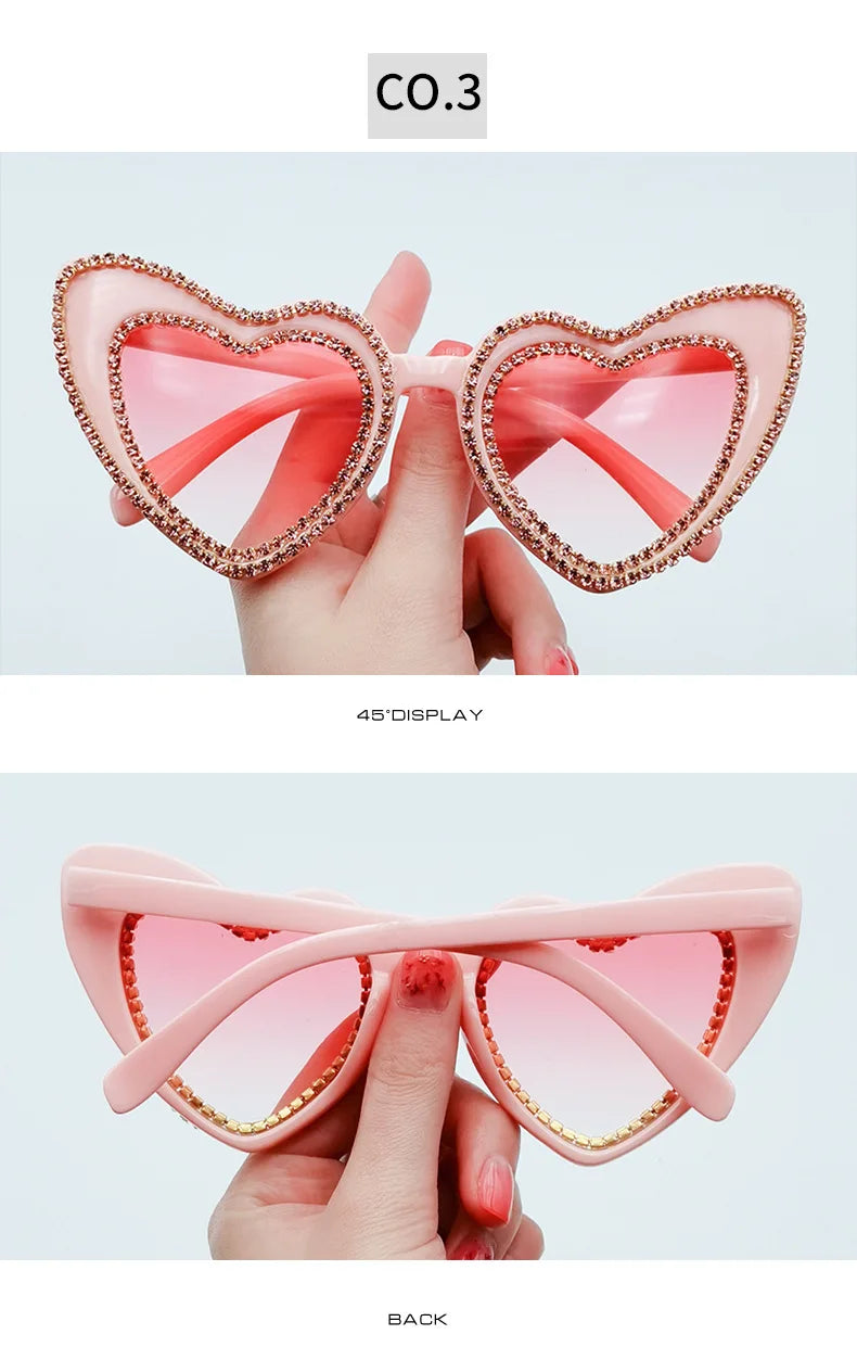"Wynora" Heart Sunglasses