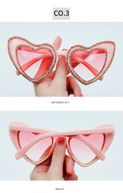 "Wynora" Heart Sunglasses width=100 