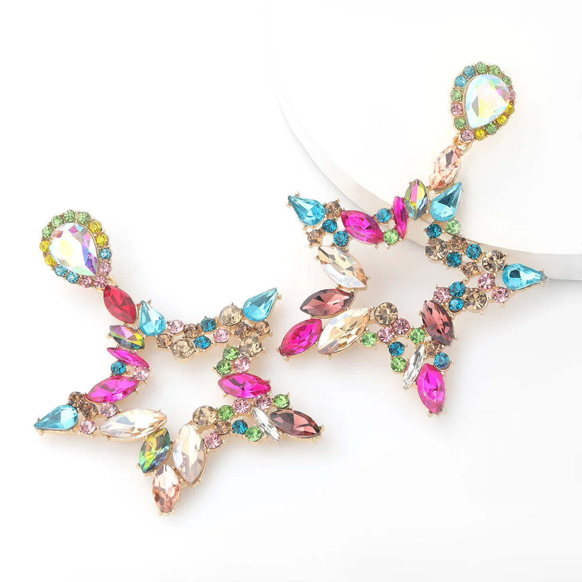"Veylisse" Star Dangle Earrings