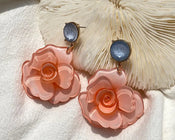 "Zephyrith" Rose Drop Earrings width=100 