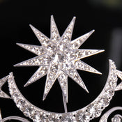 "Minette" Gold Silver Tiara width=100 