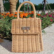 "Capretta" Straw Beach Bag width=100 
