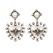 "Yaxinara" Pearl Bee Earrings width=100 