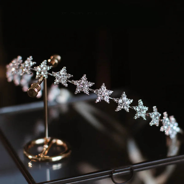 "Radegund" Crystal Star Tiara