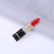 "Gildrienne" Enamel Lipstick Brooch width=100 