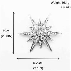 "Aubrey" Starburst Brooch