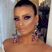 "Veylisse" Star Dangle Earrings width=100 