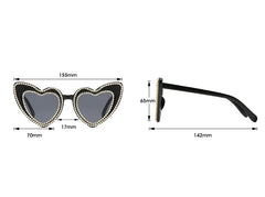 "Wynora" Heart Sunglasses