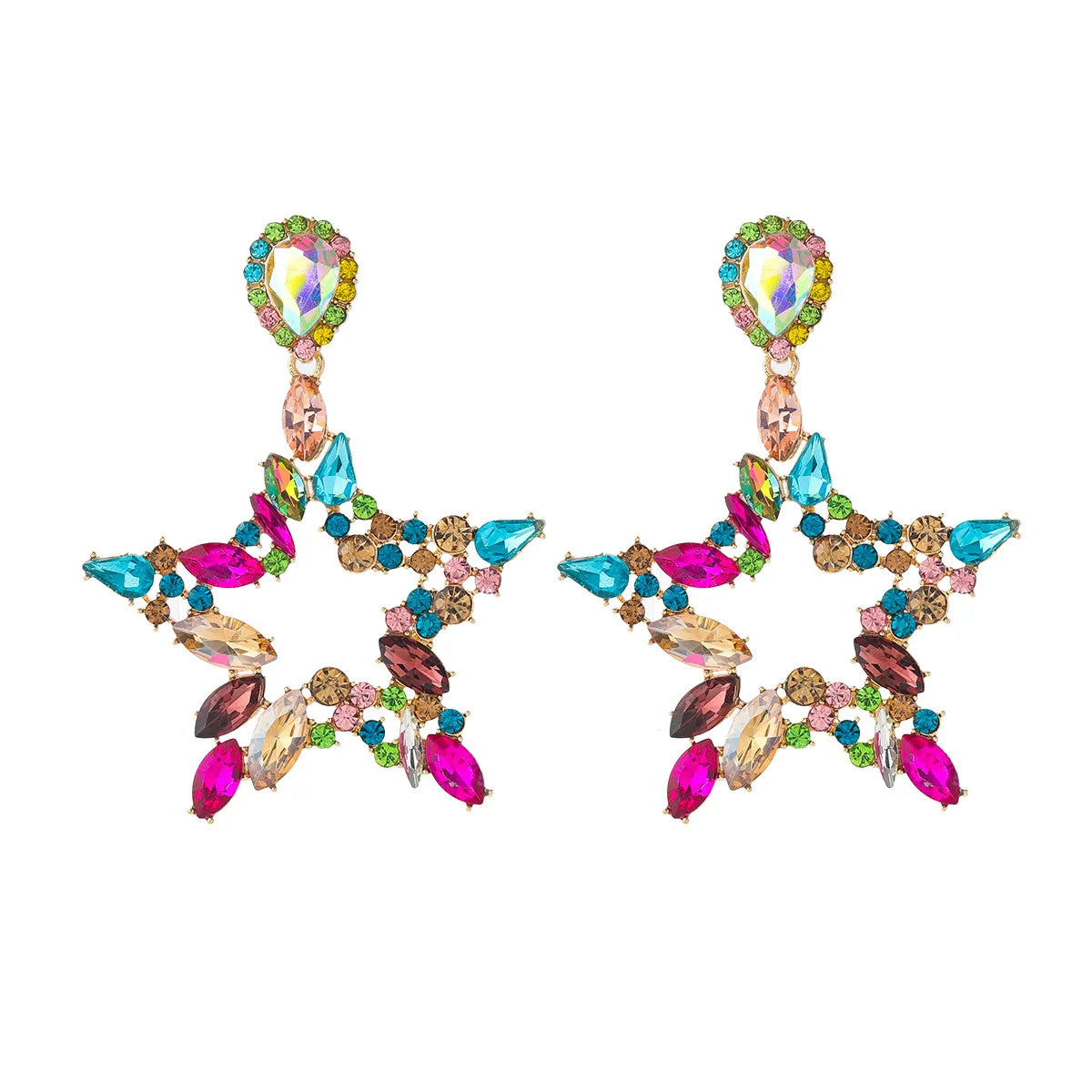 "Veylisse" Star Dangle Earrings