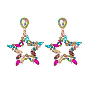 "Veylisse" Star Dangle Earrings width=100 