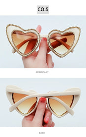 "Wynora" Heart Sunglasses width=100 