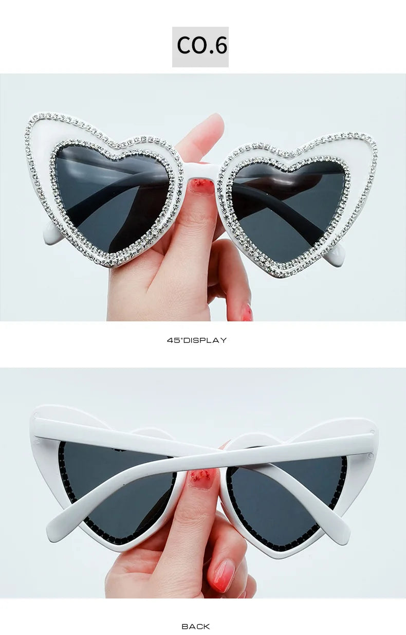 "Wynora" Heart Sunglasses