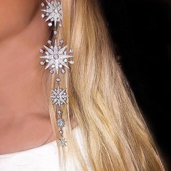 "Sidereus" Star Tassel Earrings