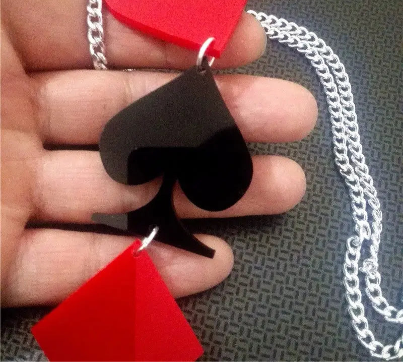 "Nicostrata" Poker Pendant Necklace