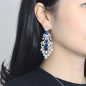 "Caesara" Royal Tassel Earrings width=100 