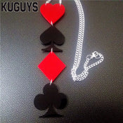 "Nicostrata" Poker Pendant Necklace width=100 