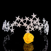 "Luminis" Rhinestone Star Tiara width=100 