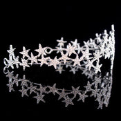 "Luminis" Rhinestone Star Tiara width=100 