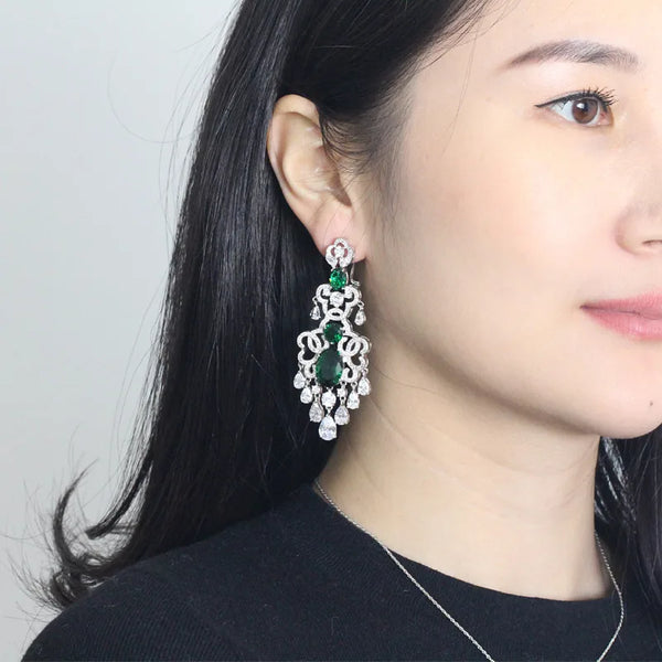 "Caesara" Royal Tassel Earrings